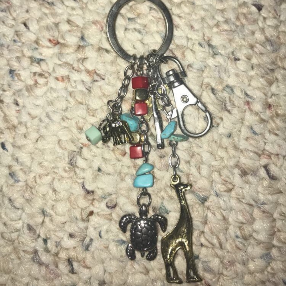 Cute Red Camel Summer Keychain